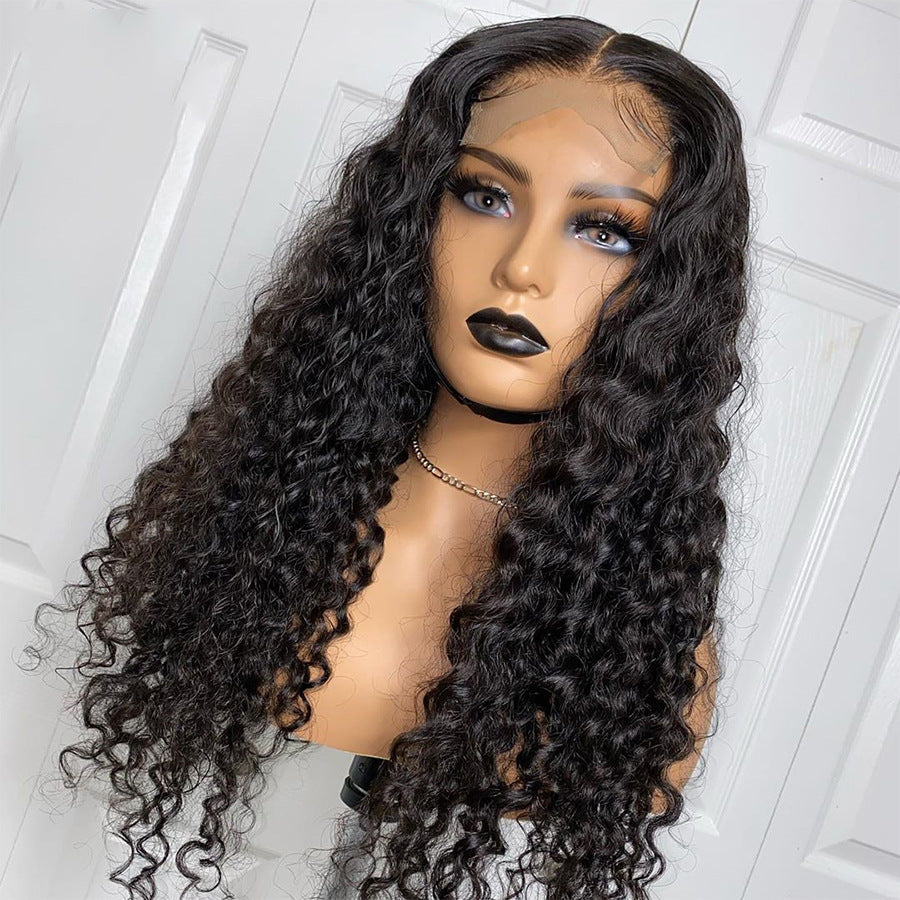 Small Curly Human Hair Wig - T-Part Lace Front with Tight Spiral Curls